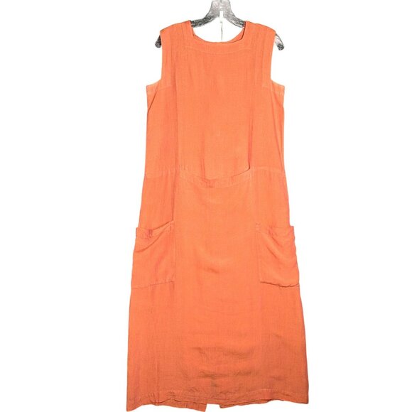 Shirin Guild 100% Linen Dress Small Minimalist Quality Quiet Luxury Natural Boho - Picture 7 of 14